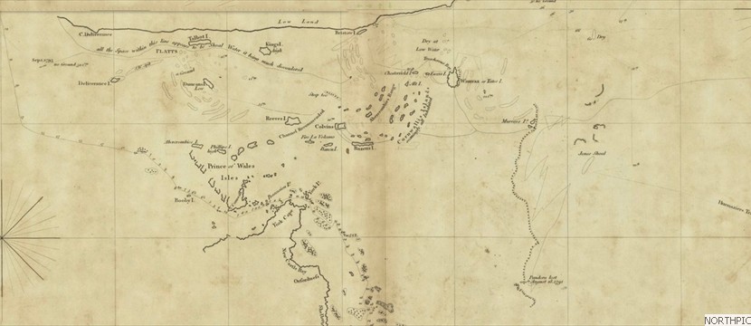 1800 Chart of Torres Strait